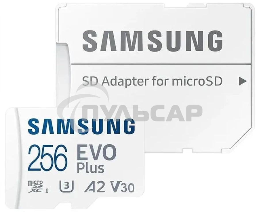 Флеш карта microSDXC 256Gb Samsung MB-MC256SA EVO Plus + adapter
