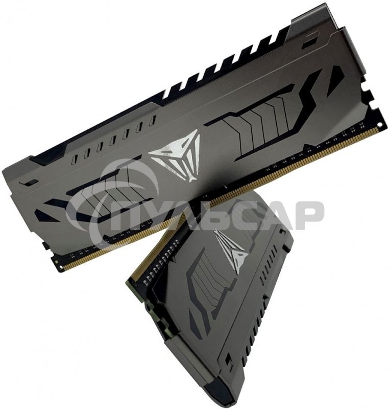 Оперативная память Patriot Viper Steel, DDR4, 16Gb (2x8 Gb), 3733 MHz, CL17, DIMM, радиатор, черный