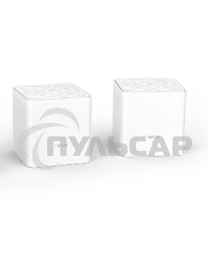 МаршрутизаторTenda nova MW3 (2 роутера) АС1200 Двухдиапазонная Wi-Fi Mesh система, 2 порта fast ethernet RJ45
