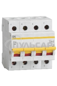 Выключатель нагрузки ВН-32 63А/4П ИЭК MNV10-4-063
