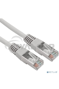 Пaтч-корд F/UTP Rexant, категория 5e, RJ45-RJ45, экранированный, 24AWG, LSZH, серый, 3м