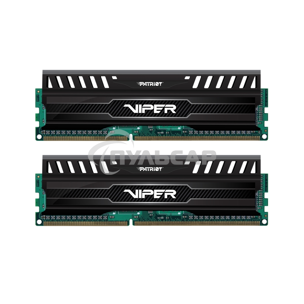Оперативная память Patriot Viper 3, DDR3, 16Gb (2x8 Gb), 1866 MHz, CL10, DIMM, радиатор, черный