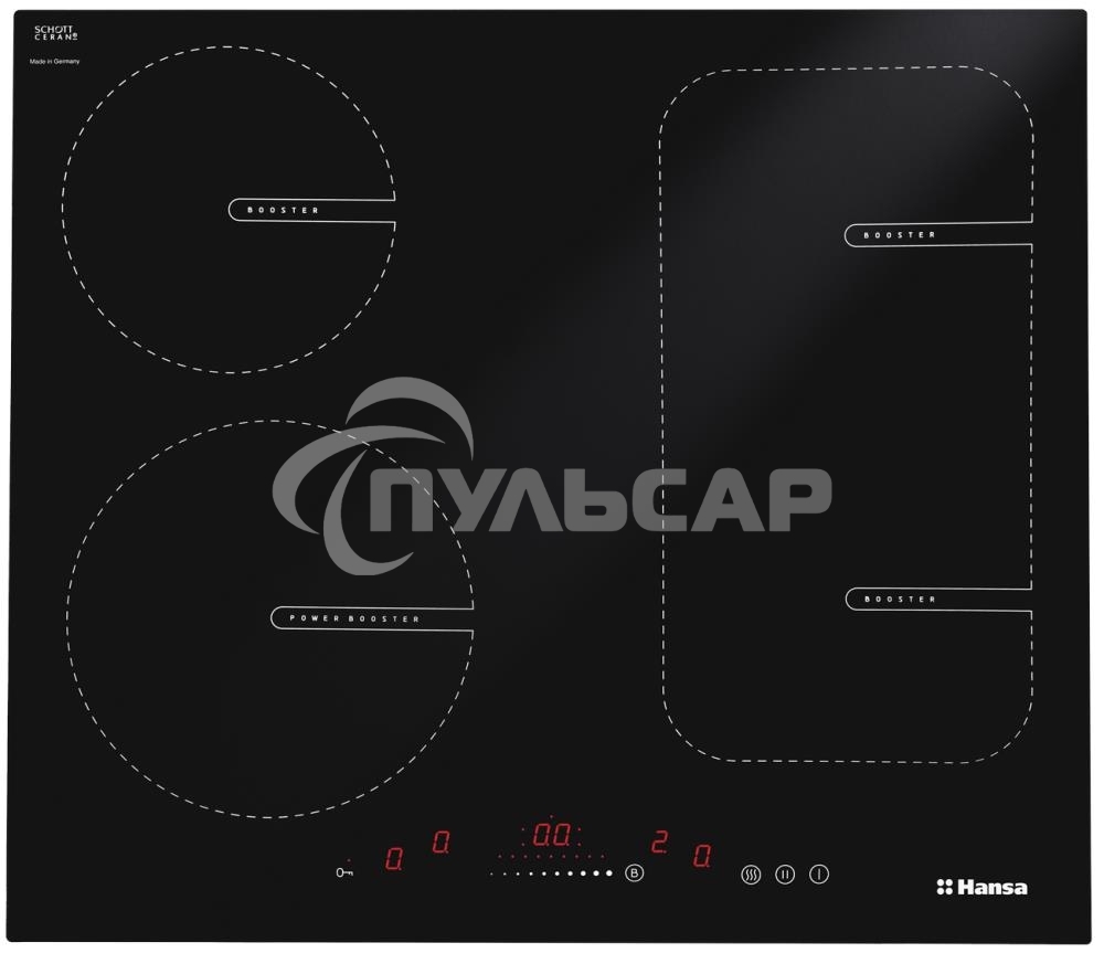Индукционная варочная панель Hansa BHI68611 черный