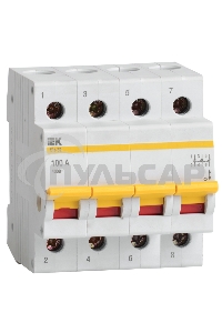 Выключатель нагрузки ВН-32 100А/4П ИЭК MNV10-4-100