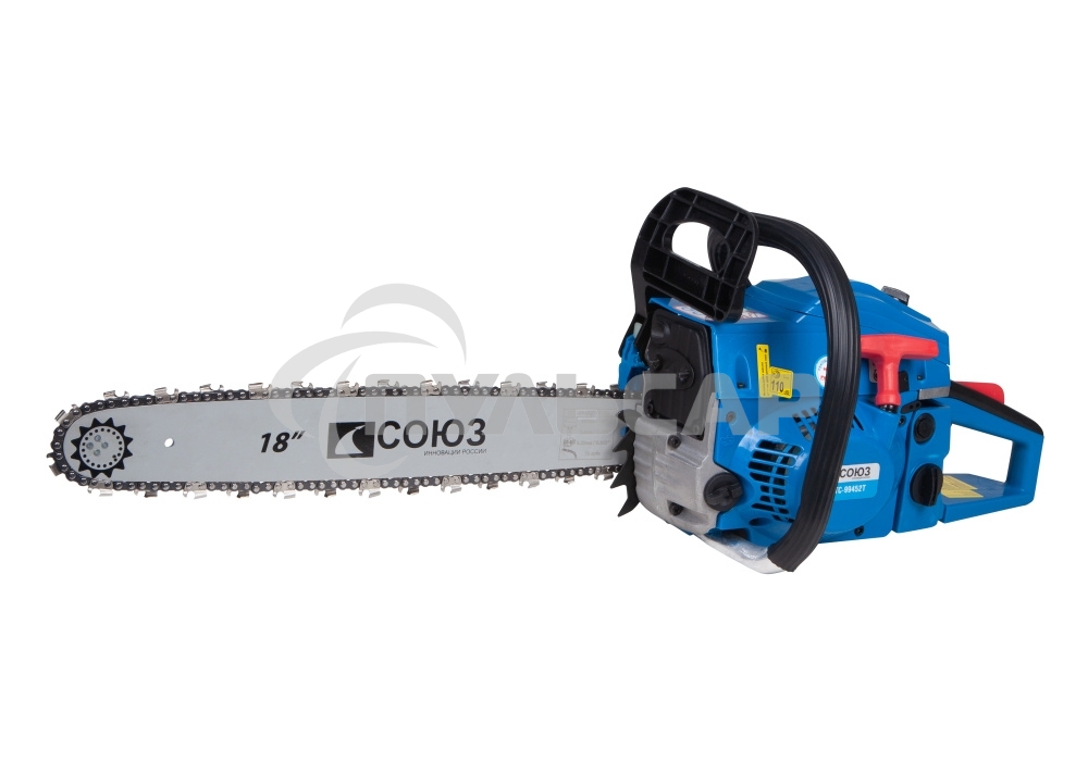 Бензопила СОЮЗ ПТС-99452Т СОЮЗ, 2350 Вт, 3.2 л.с., шина 405мм, цепь 0,325