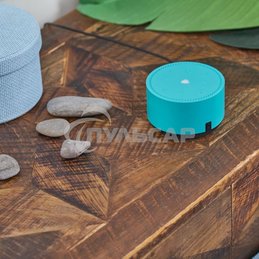 Умная колонка Яндекс Станция Лайт, 5Вт, с голосовым ассистентом Алиса, зеленый (YNDX-00025G)