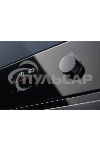 Электрический духовой шкаф Electrolux с конвекцией, приготовление на пару,объем 72 л, утапливаемые переключатели, 10 режимов, автопрограммы, очистка пиролитическая, 3 стекла в дверце, направляющие проволочные + телескопические (1 уровень), термощуп