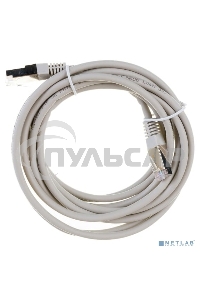 Пaтч-корд F/UTP Rexant, категория 5e, RJ45-RJ45, экранированный, 24AWG, LSZH, серый, 3м