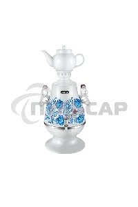 Самовар электрический CENTEK СТ-0091A Самовар Centek СТ-0091 A (белый+рисунок), 4.0л, 2300Вт, поддерж.t + LED индикатор, керам заварник