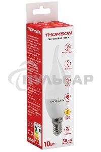 Лампа светодиодная Hiper THOMSON LED TAIL CANDLE 10W 800Lm E14 3000K TH-B2029