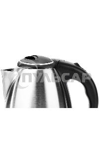 Чайник электрический Centek CT-0035 матовый, металл, 1,5 л, 2000 W, хромированная вставка на крышке