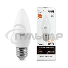 Лампа светодиодная LED Gauss Elementary Candle E27 8Вт 3000К