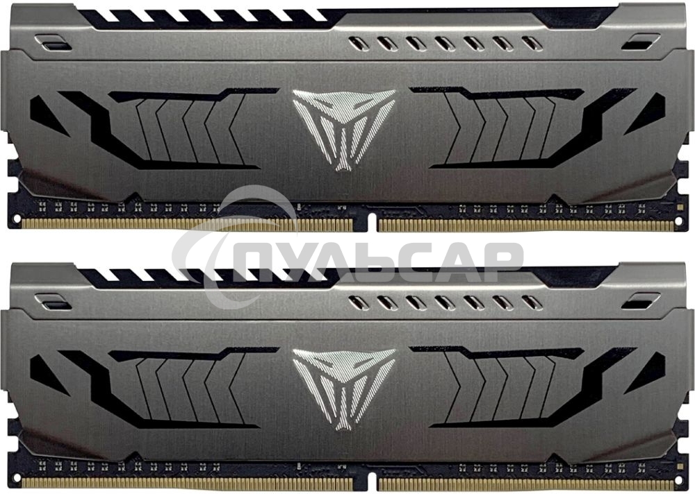 Оперативная память Patriot Viper Steel, DDR4, 16Gb (2x8 Gb), 3733 MHz, CL17, DIMM, радиатор, черный