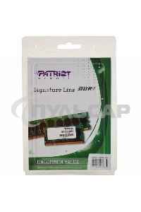 Оперативная память Patriot, DDR3, 4Gb (1x4 Gb), 1600 MHz, CL11, SO-DIMM