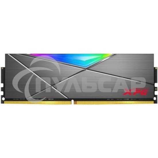 Оперативная память XPG Spectrix D50, DDR4, 32Gb (1x32 Gb), 3200 MHz, CL16, DIMM, радиатор, RGb, серый