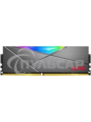 Оперативная память XPG Spectrix D50, DDR4, 32Gb (1x32 Gb), 3200 MHz, CL16, DIMM, радиатор, RGb, серый