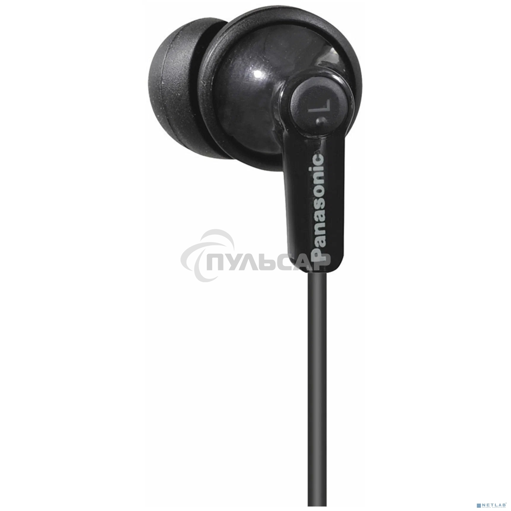 Наушники вкладыши Panasonic RP-HJE120 1.1м черный проводные в ушной раковине (RP-HJE120EEK)