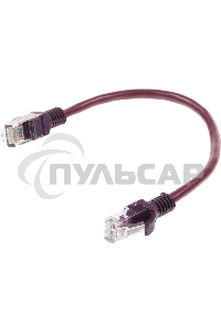 Патч-корд UTP Cablexpert кат.5e, 0.25м, литой, многожильный, фиолетовый