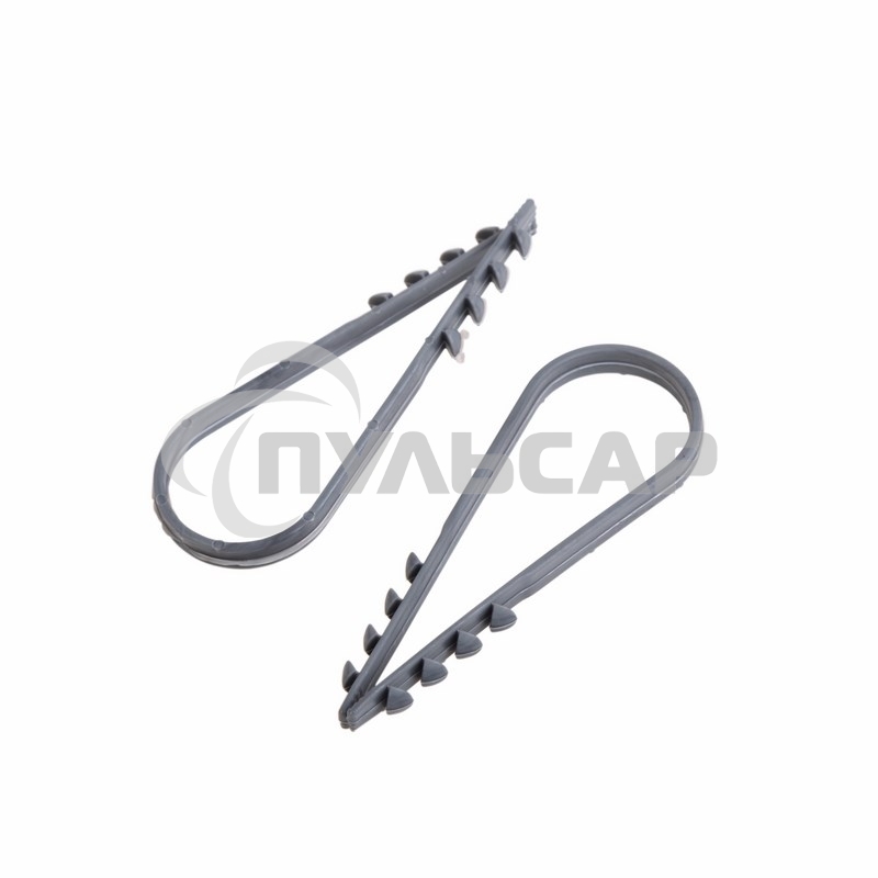 Дюбель-хомут нейлоновый PROconnect 19-25 мм, серый, упаковка 100 шт.