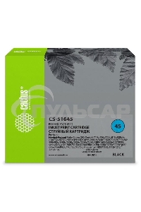 Картридж струйный Cactus CS-51645 черный (44 мл) для HP DJ 710c/720c/722c/815c/820cXi/850c/870cXi/880c
