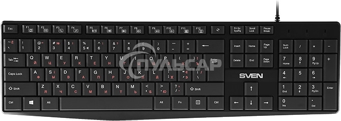 Клавиатура проводная Sven KB-S305 черная USB