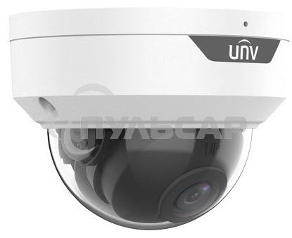 Видеокамера Uniview IP купольная антивандальная, 1/2.7