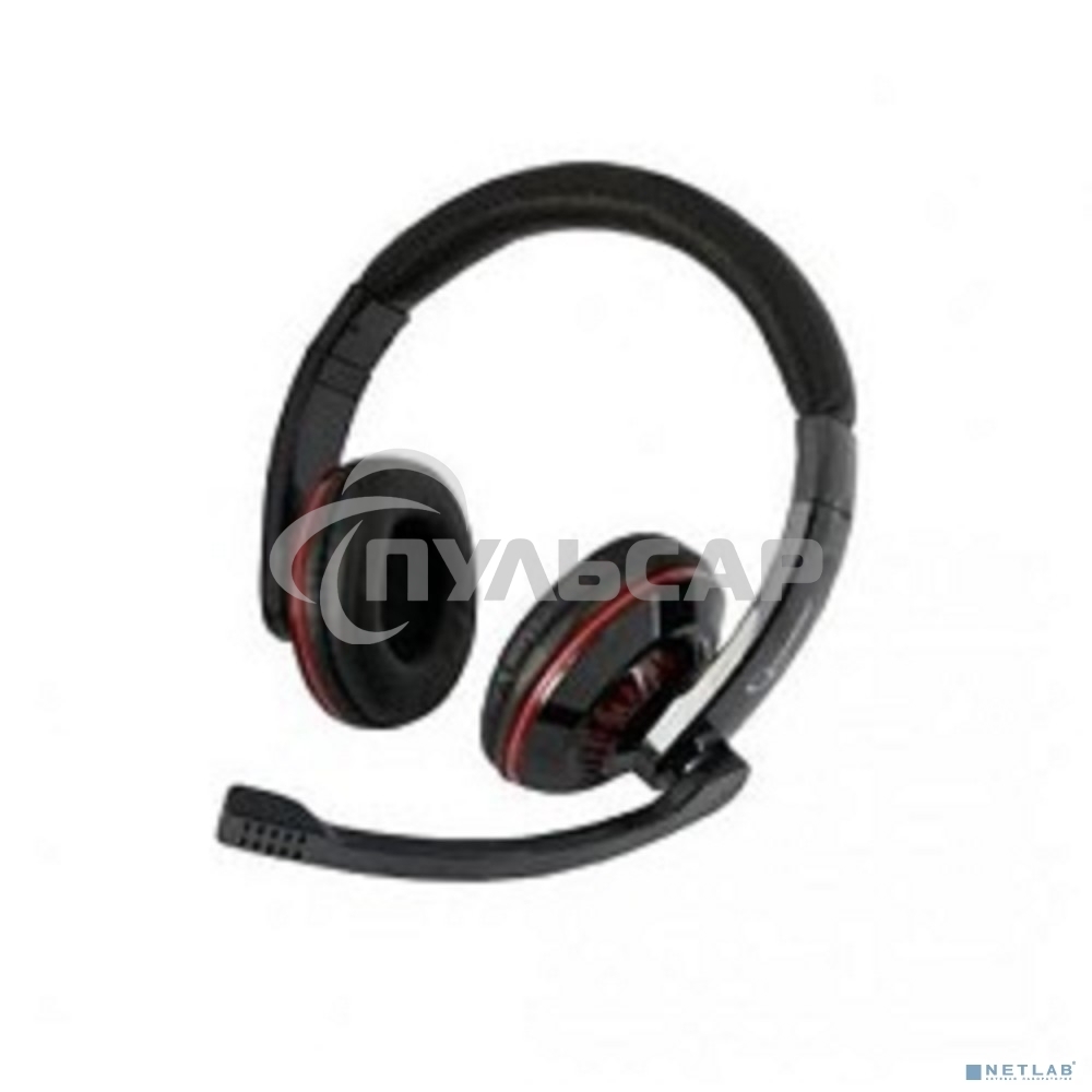 Наушники Gembird MHS-780B Гарнитура стерео черный регулятор громкости