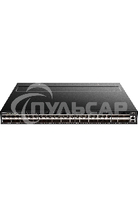 Коммутатор Managed L3 Switch 48x10Gbase-X SFP+, 6x40Gbase-X QSFP+, CLI, 1000Base-T Management, mini-USB Console, USB, w/D-Link OS