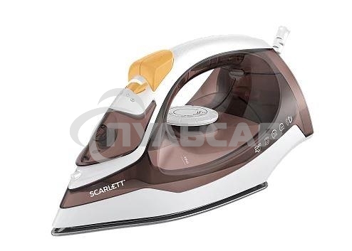 Утюг Scarlett SC-SI30K47, 2200Вт, коричневый/белый