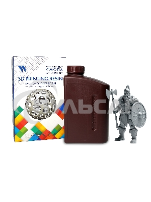 Фотополимерная смола NVPRINT Standard Resin Grey для 3D печати; 1 кг/бут