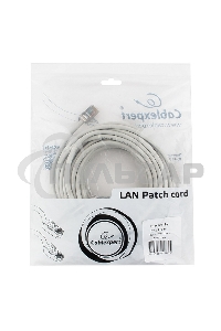 Патч-корд FTP Cablexpert кат.5e, 7.5м, литой, многожильный (серый)