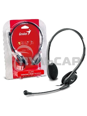Наушники с микрофоном Genius HS-200C черный