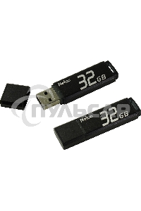 Флешка USB Netac U351 32 Gb <NT03U351N-032G-20BK>, USB 2.0