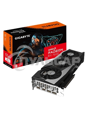 Видеокарта Gigabyte GV-R76GAMING OC-8GD AMD Radeon RX 7600 8Gb 128bit GDDR6 2355/18000 HDMIx2 DPx2 HDCP Ret
