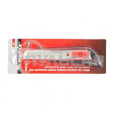 Нож Matrix, 18 мм выдвижное лезвие, метал. направляющая, эргоном. двухкомпонентная рукоятка