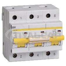 Выключатель автоматический модульный 3п C 32А 10кА ВА47-100 ИЭК MVA40-3-032-C