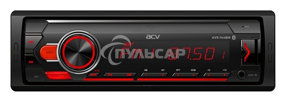Автомагнитола ACV AVS-944BM 1DIN 4x50Вт