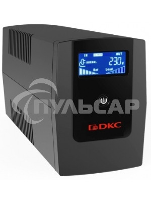 Источник бесперебойного питания ИБП Info LCD 800В.А IEC C13 (3) USB + RJ45 DKC INFOLCD800I
