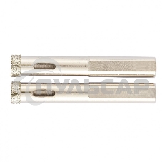 Сверло алмазное Matrix по керамограниту, 8 х 67 мм, 3-гранный хвостовик 2 шт.