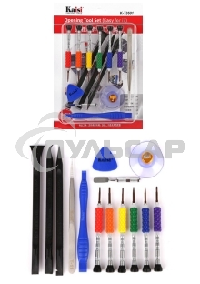 Набор инструментов 14 в 1 для разборки телефонов и планшетов Kaisi K-T3601