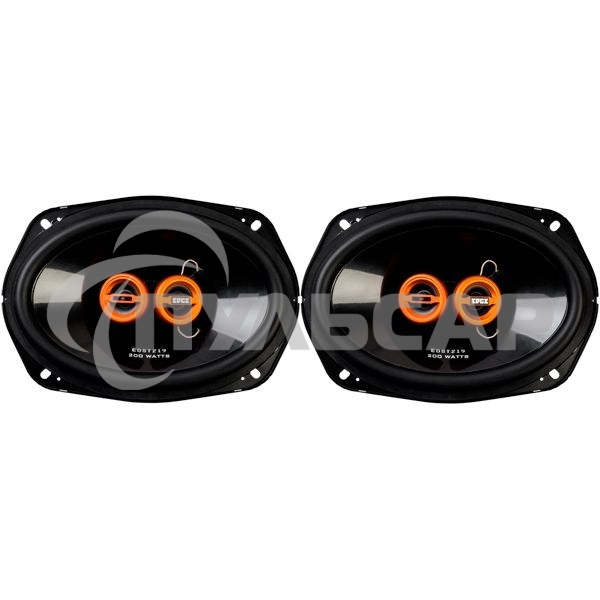 Автомобильная акустика EDGE EDST219-E6 двухполосная коаксиальная АС, типоразмер: овальный 15x23 см (6x9 дюйм.), номинальная мощность 100 Вт, максимальная мощность 200 Вт, диапазон частот 45 - 20000 Гц