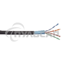 Витая пара ITK LC3-C5E04-329 F/UTP кат.5E 4x2x24AWG LSZH черный (305м)