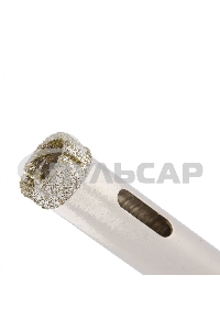 Сверло алмазное Matrix по керамограниту, 8 х 67 мм, 3-гранный хвостовик 2 шт.