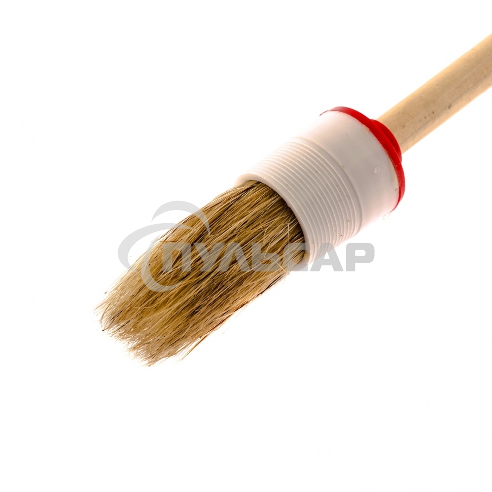 Кисть круглая № 4 (25 мм), натуральная щетина, деревянная ручка MTX 82074