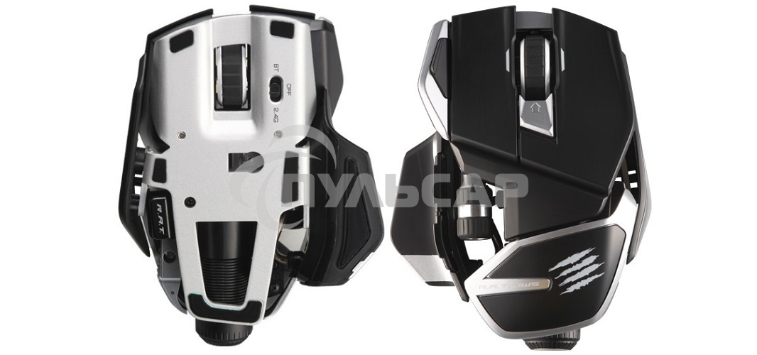 Мышь беспроводная/проводная Mad Catz R.A.T. DWS черный, 16000 dpi, радиоканал, Bluetooth, USB, кнопки - 14