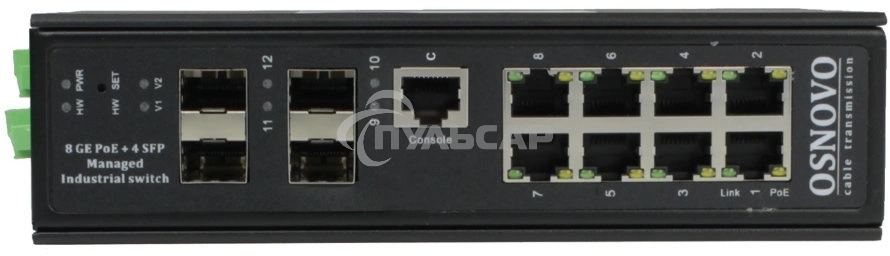 Коммутатор Osnovo SW-80804/ILS SW-80804/ILS(PORT 90W,300W) управляемый