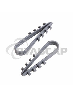 Дюбель-хомут нейлоновый PROconnect 5-10 мм, серый, упаковка 100 шт.