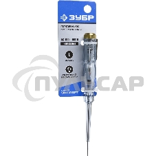 Пробник ЗУБР 25720 эксперт электрический на карточке 100-500в 145мм