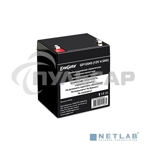 Батарея ExeGate GP12045 (12V 4.5Ah), клеммы F1