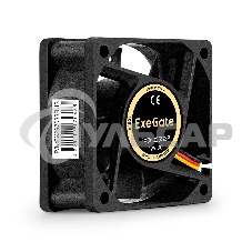 Вентилятор для корпуса ExeGate EX06025S3P черный, 60 мм, 3500 об/мин, 24 дБ, 3 pin